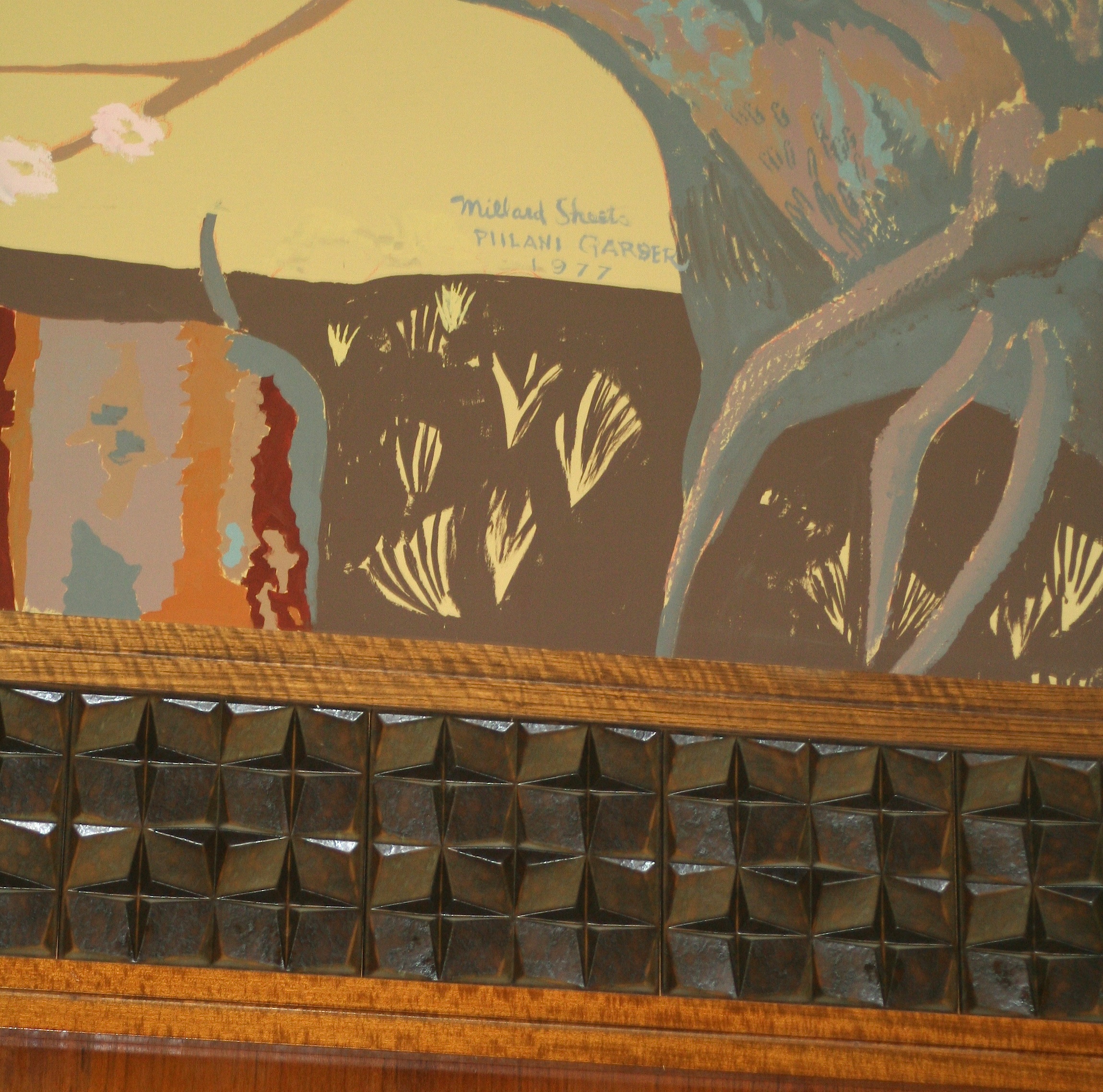 Section of West Portal mural painting, now lost