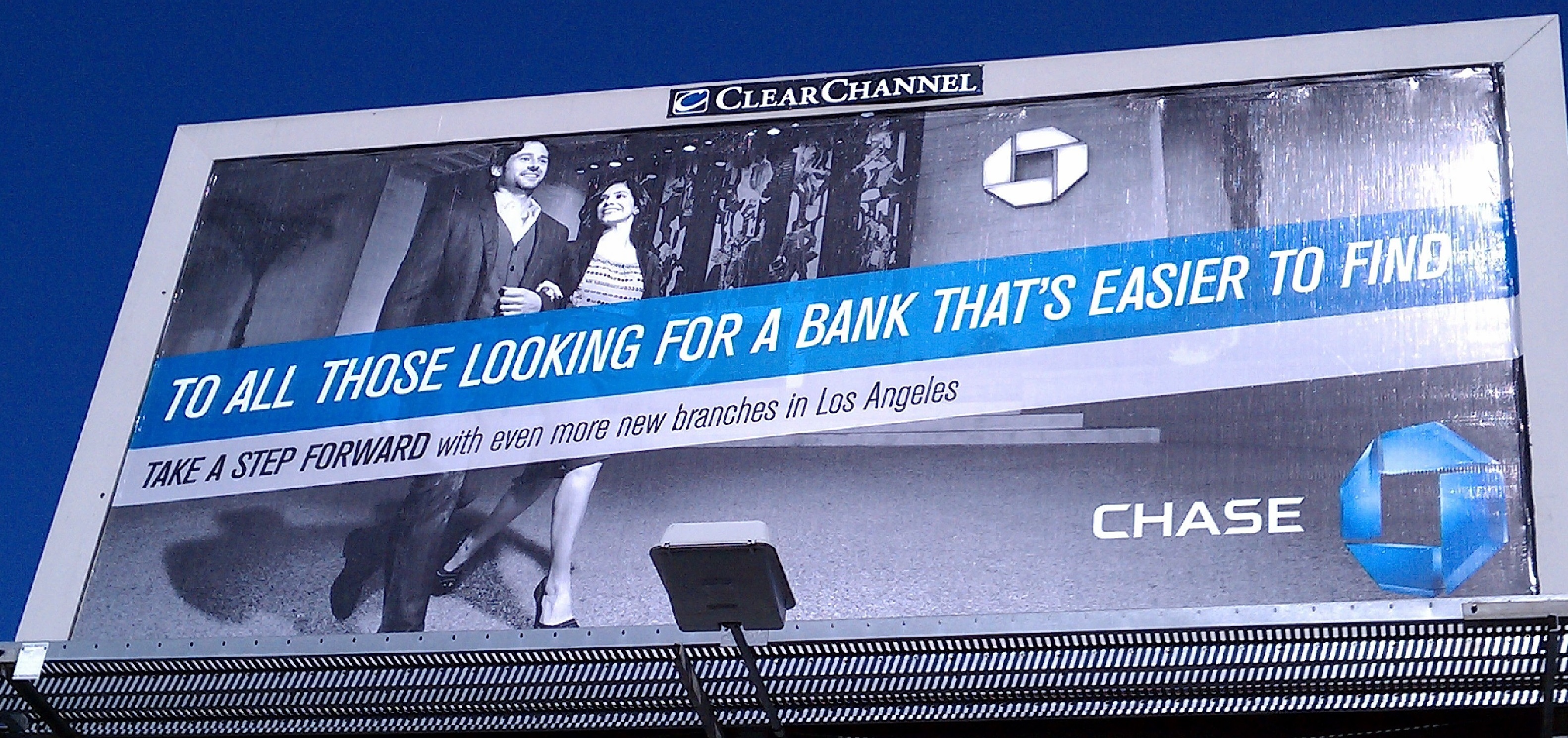 Chase billboard, May 2011, showing Sunset and Vine branch